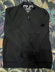 Authentic CP Company Soft Shell Bomber Jacket size 54 Black - Picture 1 of 7