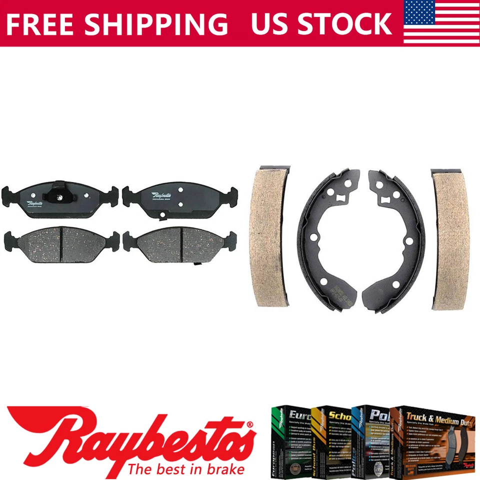 Kit pastillas de freno y zapatas de freno delanteras traseras de cerámica para Kia Sephia 1995-2000 Foto 1 de 4