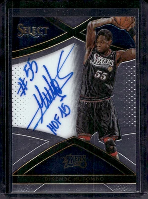 2015-16 Select Signatures Dikembe Mutombo #S-DMB /149 Inscription HOF Auto  - Image 1 of 2