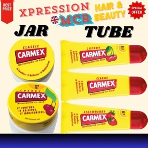 Carmex Täglich Feuchtigkeitsspendender Lippenbalsam Glas - Tube LSF 15 Vollsortiment UK-Verkäufer - Bild 1 von 10