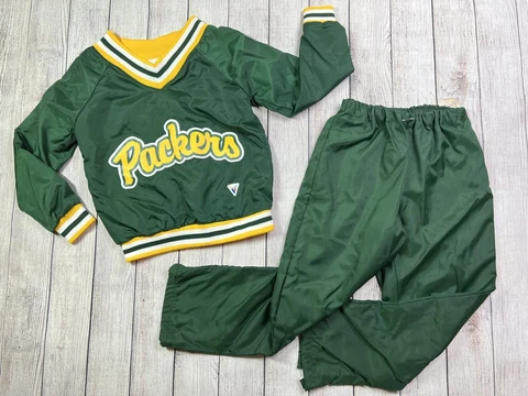 Varsity Kids Small GREEN BAY PACKERS CHEERLEADER Outfit Cheer Jacket and Pants Cover