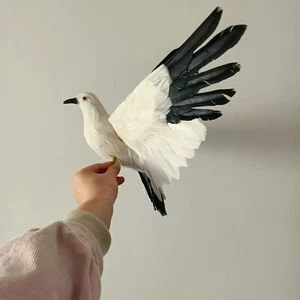 lindo muñeco pájaro modelo gaviota alas espuma y plumas regalo unos 30x55cm - Imagen 1 de 4
