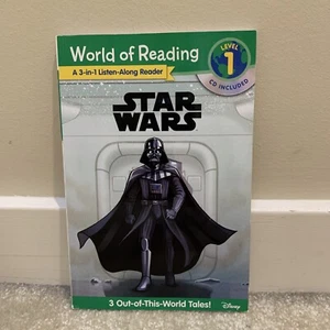 Star Wars World of Reading 3 in 1 Listen Along Reader Paperback Book CD Level 1 - Picture 1 of 13