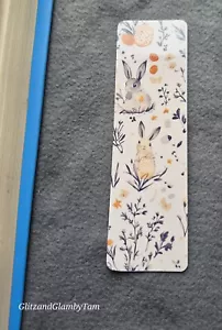 Cute Rabbit Easter Bookmark , Book lover gift , cute book mark , birthday gift - Picture 1 of 1