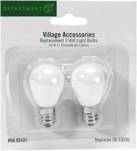 Dept 56 3 VOLT VILLAGE REPLACEMENT BULBS SET OF 2 General Village 56.53121 3V - Picture 1 of 1
