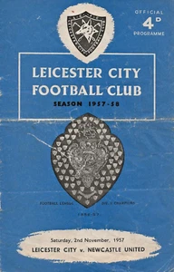 LEICESTER CITY V NEWCASTLE UNITED ~ 2 DE NOVIEMBRE DE 1957 ~ PROGRAMA 1ª DIVISIÓN - Imagen 1 de 2