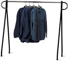 Clothing Rack Black & Chrome Single Rail Retail Storage Garment Salesman 60 x 60