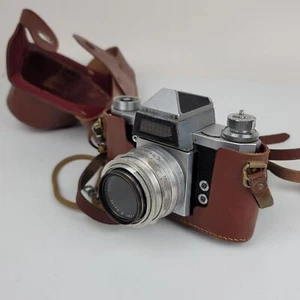 Vintage Praktica IV B & Meyer-Optik Gorlitz Primotar E 50mm f/3.5 Lens -UNTESTED - Picture 1 of 12
