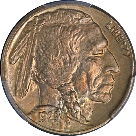 1929-S Buffalo Nickel PCGS MS65 Great Eye Appeal Strong Strike Cover