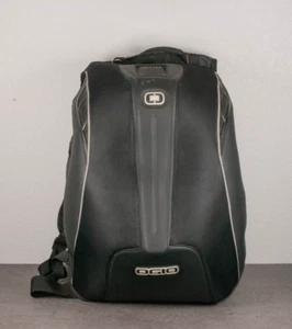 OGIO NO DRAG Stealth Black Motorcycle Backpack with Helmet Hood - Picture 1 of 13