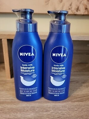 Pack de 2 lociones corporales hidratantes intensivas NIVEA Body Milk 400 ml Foto 1 de 4