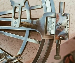 Sextant With Genuine Nautical Navigational Astrolabe Ship Instrument wORKING  - Picture 1 of 11