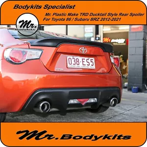 Mr. Solid Quality Made TRD Ducktail Spoiler Wing For Toyota 86/ Subaru BRZ 12-21 - Picture 1 of 11