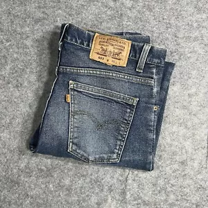 Levi's 603 Vintage Orange Tab Men's Dark Blue Wash Denim Jeans Size 86L Zip Fly - Foto 1 di 18