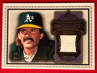 2002 sp legendary cuts Dennis Eckersley #LM-DE2 memorabilla piece - Image 1 of 3