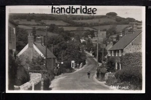 Chideock, Village scene - near Bridport - real photographic postcard - Imagen 1 de 1