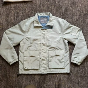 Chaqueta de club de golf aleatoria para hombre talla mediana beige cremallera completa resistente al agua - Imagen 1 de 13