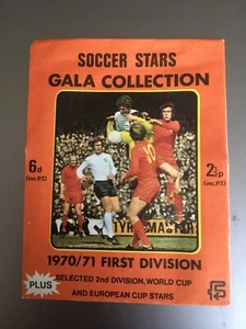 SOCCER STARS 1970-71 FOOTBALL FKS KARTEN SELTEN UNGEÖFFNETE VERPACKUNG UNSOLD STOCK 11 - Bild 1 von 2