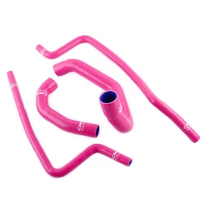 Pink Silicone Radiator Heater Hose Kit for 1997-2006 Jeep Wrangler TJ 4.0L LHD - Picture 1 of 12