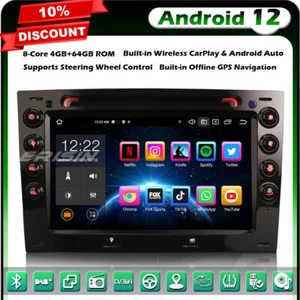8-Core 4+64Go Android 13 Autoradio GPS Navi for Renault Megane 2 DAB+CarPlay DVD - Imagen 1 de 22