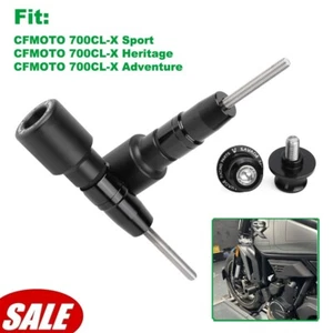 For 22-24 CFMOTO 700CL-X Frame Sliders Crash Guard with Swingarm Rear Stand Bolt - Picture 1 of 24