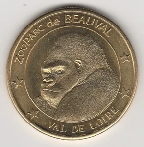 A-- S/DATE TOKEN  MEDAILLES ET PATRIMOINE  -- 41 110 ZOOPARC BEAUVAL GORILLE - Picture 1 of 2