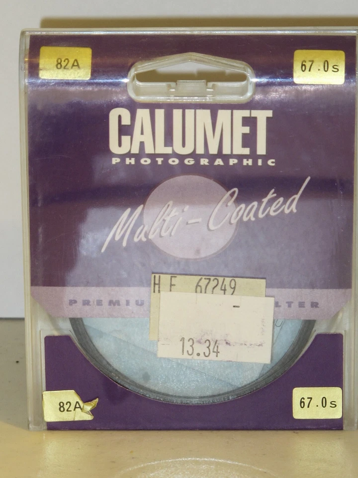 67mm - Calumet 82A Light Blue Multi-coated Filter        #67g-n1 - Image 1 of 1