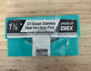 GREX Power Tools P6/35-ST 23GA 1-3/8" Length Stainless Steel Headless Pins 5K/BX - Picture 1 of 1