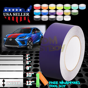 Matte Color Racing Stripes Vinyl Wrap Sticker For Lexus IS ES GS 10FT / 20FT