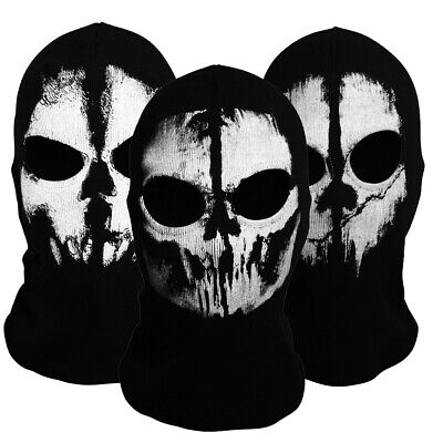 Balaclava Tactical Skeleton Ghost Skull Warm Windproof Halloween Full Face Mask • 7.89$