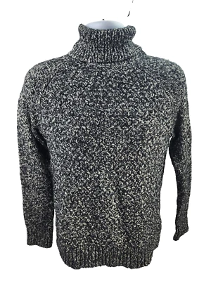 Suéter de cuello alto tejido con cable grueso mezcla de algodón French Connection S/M Foto 1 de 4