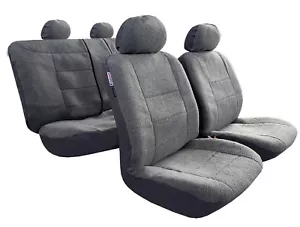 Gray Tacoma TRD Sheepskin Like Plush Auto Interior Seat Cover Full Set 9PCS - Picture 1 of 1