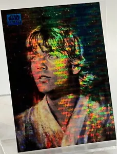 2024 Star Wars Chrome Galaxy, Luke Skywalker Aqua Sonar Refractor Card #48/199 - Picture 1 of 3