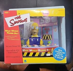 The Simpsons What Would Homer Do Electronic Trivia Game 2002 Hasbro Xx3