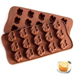 15 Love Hearts Silicone Mould Chocolate Fondant Jelly Ice Cube Mold - Picture 1 of 5