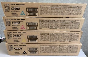 Set cartucce toner stampa originali Ricoh Pro C9200 CMYK OEM originali C9210 NUOVE - Foto 1 di 3