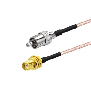 RCA macho a SMA hembra TV por cable radio AV audio video cámara CCTV coaxial RG316 15 cm - Imagen 1 de 4