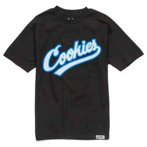 NWT Berner Cookies Clothing SF Putting' In Work Logo 1 Black/Cookies Blue Tee - Picture 1 of 1