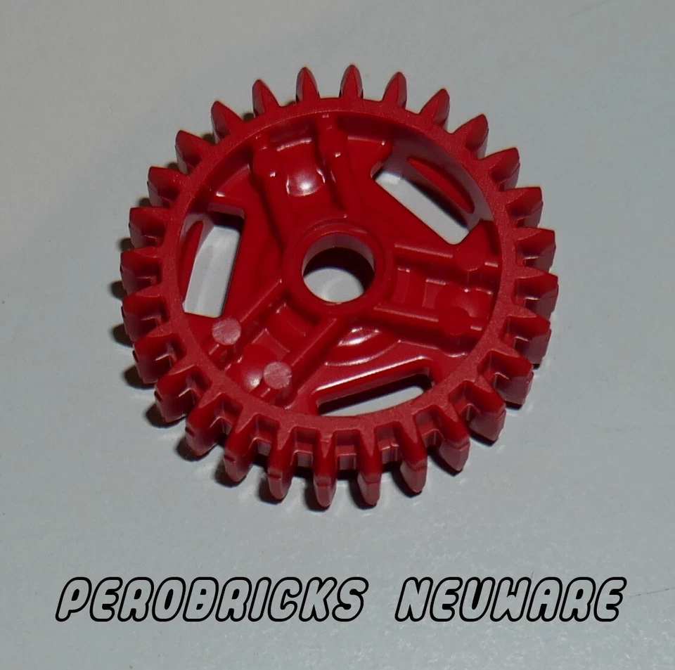 Lego Technic Technik 1 x Zahnrad rot 28 Zähne für Getriebe #65413 NEUWARE - Bild 1 von 1