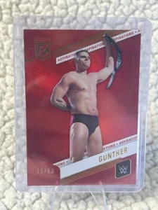 2023 Panini Donruss Elite WWE Gunther Red Aspirations /53 Intercontinental Champ - Picture 1 of 11