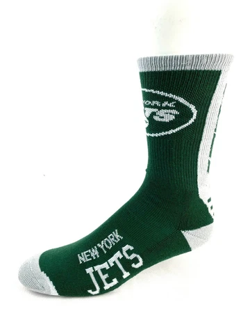 New York Jets Football Green Vortex Deuce Crew Socks Cover