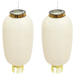 2 Piezas Linterna Plegable Impermeable Exterior Seda Japonesa Linternas Colgantes Festivas - Imagen 1 de 12