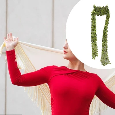 Écharpe longue et fine à paillettes pour femme, idéale pour les fêtes, les - Photo 1/4