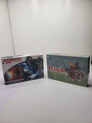 Lot Of 2 Magic The Gathering Risk The Game of Global Domination Board Games - Image 1 of 4
