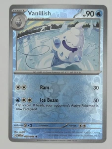 Vanillish 028/086 Reverse Holo Common White Flare Pokemon TCG NM  - Picture 1 of 2