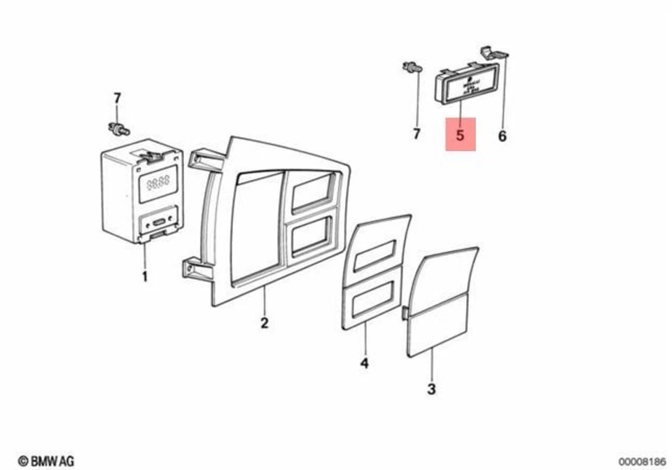 Genuino Tell-tale BMW E28 E30 316i 318i 318is 320i 323i 324d 63311376895 Foto 1 de 1