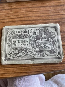 Neuestes Stick Late 19th Century MINIATURE EMBROIDERY PATTERN BOOK Germany - Imagen 1 de 15