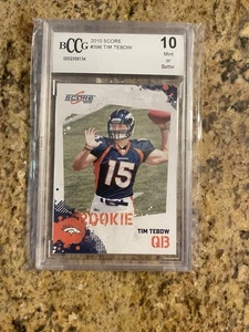 2010 Score Rookie Tim Tebow #396 (RC) BCCG 10 - Picture 1 of 2