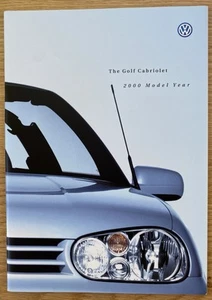 VOLKSWAGEN GOLF CABRIOLET Mk4 RANGE BROCHURE (S SE AVANTGARDE COLOUR) ENGL EXC - Picture 1 of 19