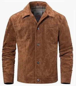 Chaqueta de cuero de gamuza para hombre FLAVOR abrigo de camionero talla:XL - Imagen 1 de 5